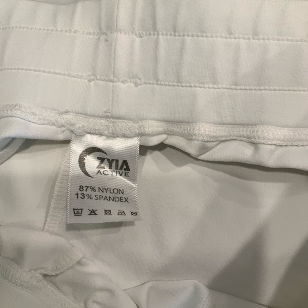 ZYIA Acive White joggers Size Large - Picture 3 of 4